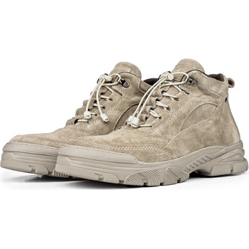 Ducavelli Мъжки боти от велур - Светлобежови (1145_Бежов)