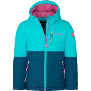 TROLLKIDS Детско ски яке Trollkids Kid's Hemsedal Snow Jacket XT Ski jacket - Dark Turquoise / Madeira Blue / Bright Berry - размер 152 (EU) (703-4665-0918)