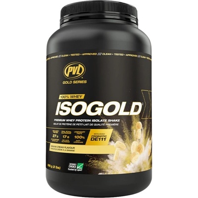 PVL / Pure Vita Labs IsoGold | Whey Protein Isolate [908 грама] Бананов крем