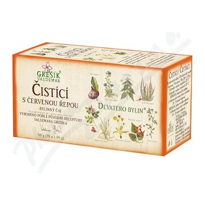 Grešík Devatero byl.Čist.čaj s č.řepou 20 x 1.5 g