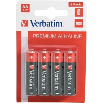 Verbatim Батерия Verbatim ALKALINE BATTERY AA 8 PACK (HANGCARD) (49503)