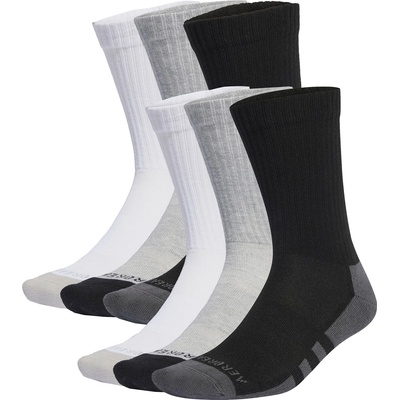 adidas Юношески чорапи Adidas Aeroready Crew 6 Pack Socks Junior - Gry/White/Black