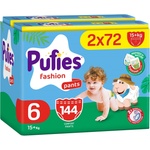 pufies Пелени гащи Pufies Fashion - Extra Large, размер 6, 15+ kg, 144 броя, Mega Pack 2 (54000242) - ozone