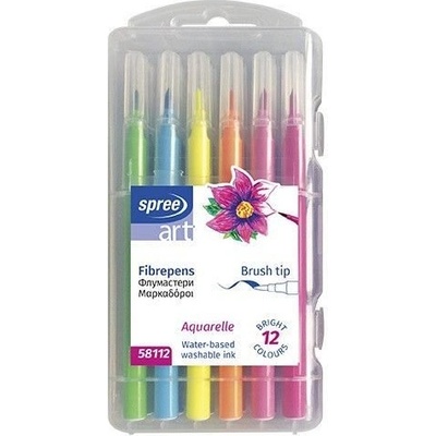 Spree Флумастери четка SPREE Art 12 цв