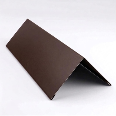 Protec hrebenáč hliníkový 14 cm 46°-60° RAL 8017 Čokoládovo hnedá mat 1 m