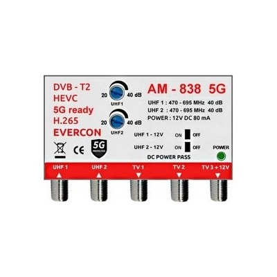 Evercon HEVC ant zesilovač AM-838 5G – Zboží Živě