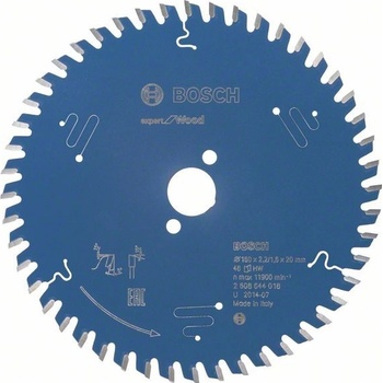 Bosch pilové kotouče Expert for WOOD 160 x 20 x 2,2/1,6 x 48z , ATB