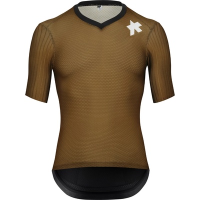 ASSOS Мъжка фланелка с къс ръкав за колоездене ASSOS Equipe RSR Jersey S11 Cycling jersey - Jupiter Gold (056-3628-0414)