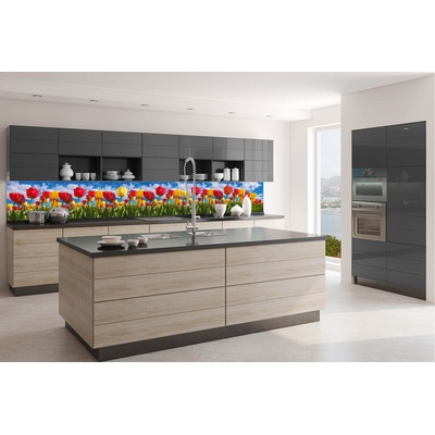 DIMEX ART Фототапет за кухня - поле с лалета 350 x 60 см