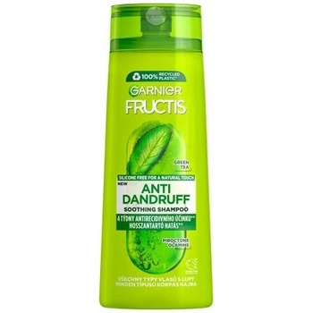 Garnier Fructis Antidandruff šampón výťažky zo zeleného čaju 250 ml