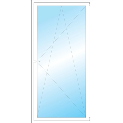 OKNA HNED Plastové okno 103x211 cm bílé otevíravé a sklopné pravé