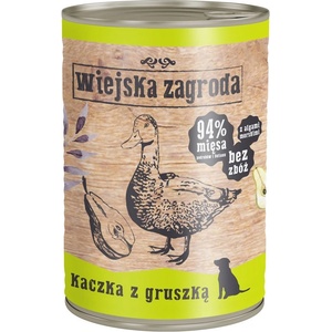 Wiejska Zagroda Патица с круша 400 г за кучета