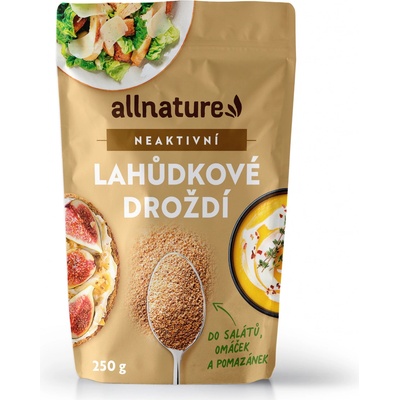 Allnature Lahůdkové droždí neaktivní 250 g