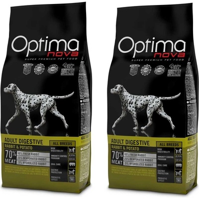 Optima Nova Dog Adult DIGESTIVE 2 x 12 kg