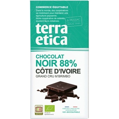 Terra Etica Bio hořká čokoláda Pobřeží slonoviny 88% 100 g