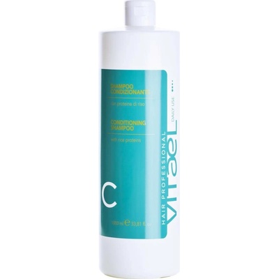 Vitael šampon s rýžovými proteiny pro časté použití pro všechny typy vlasů 1000 ml