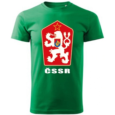 Maverprint Retro tričko ČSSR znak Československa Zelená