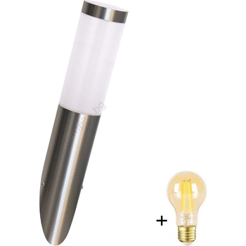 Polux LED димируемо външно стенно осветително тяло LIVIA 1xE27/6W/230V IP44 сребристо (LEDSA0462B)