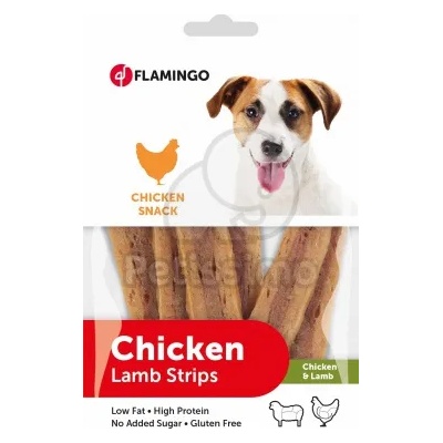 Flamingo Chicken Snack - ленти с пилешко и агнешко 85 г