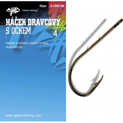Giants Fishing Háček dravcový s očkem vel.2 10 ks