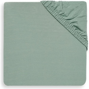 Jollein Бебешки чаршаф с ластик Jollein - Jersey, 60 x 120 cm, Ash Green (560292) - baby