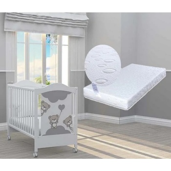 Bambino Casa Креватче Bambino Casa - Tre Orsetti Grigio + подарък матрак Primavera Baby Luxe (202053)