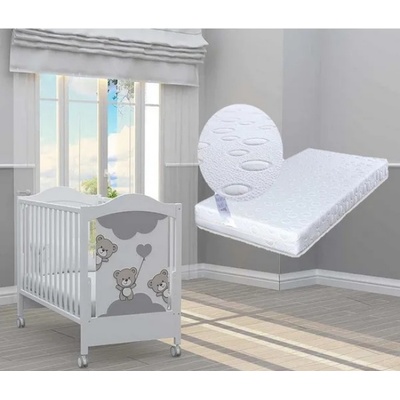 Bambino Casa Креватче Bambino Casa - Tre Orsetti Grigio + подарък матрак Primavera Baby Luxe (202053)