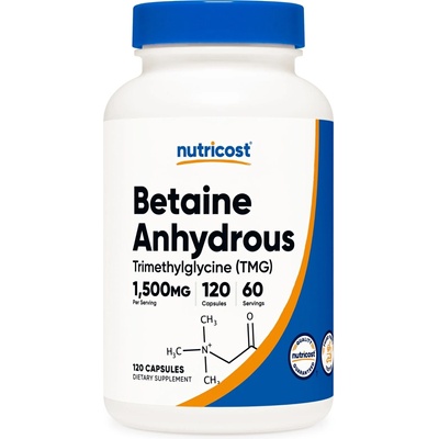 Nutricost Betaine Anhydrous, 120 капсули, Nutricost