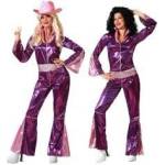 BigBuy Carnival Маскировъчен костюм за възрастни Фуксия Disco Размер M/L 10012c