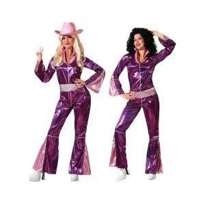 BigBuy Carnival Маскировъчен костюм за възрастни Фуксия Disco Размер M/L 10012c