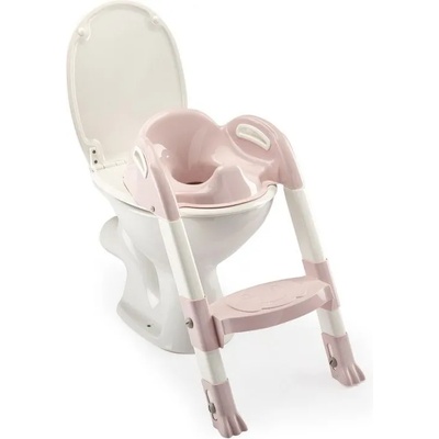 Thermobaby Адаптор за тоалетна чиния Thermobaby Kiddyloo - Сгъваем, със стълба, Powder Pink (2172531)