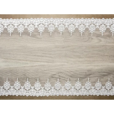 Dekoratívna čipka 0.15x9m belavá III