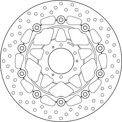 Predný brzdový kotúč Brembo HONDA 600 CBR F 1999 - 2000