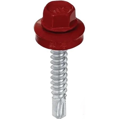 KLIMAS Šroub samovrtný WF 5,5 x 25 mm pro kotvení plechu do oceli 5 mm RAL 3011 250 ks – Zbozi.Blesk.cz