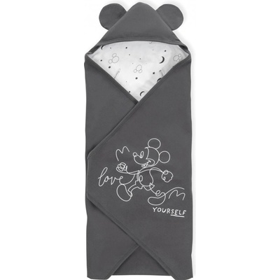 Hauck Zavinovací deka do autosedačky a kočárku Snuggle Mickey Mouse Anthracite