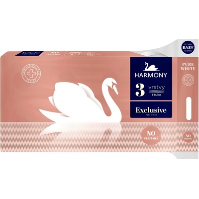 Harmony Exclusive Pure White 3-vrstvový 8 ks