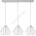 BELIS Пендел CEED 3xE27/60W/230V сив (BE0193)