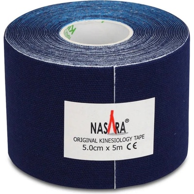 Nasara Kineziologický tejp tmavě modrá 5 cm x 5 m
