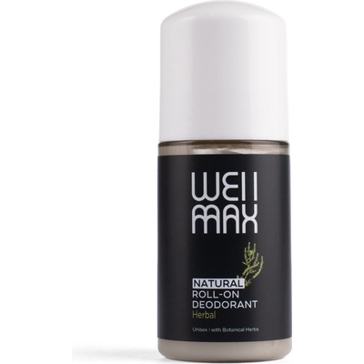 WellMax Natural Roll-on Deodorant, натурален рол-он дезодорант, унисекс, билков, 50 ml
