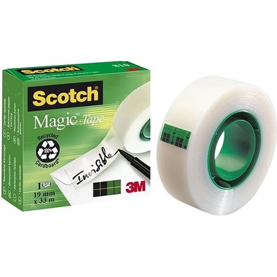 Scotch Magic 19 mm x 33 m, neviditelná na papíře – Hledejceny.cz