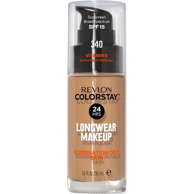 Revlon Colorstay Фон дьо тен, за мазна кожа, N340 Early Tan, SPF15, 30 ml