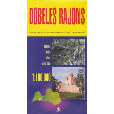 mapa Dobele region 1:100 000