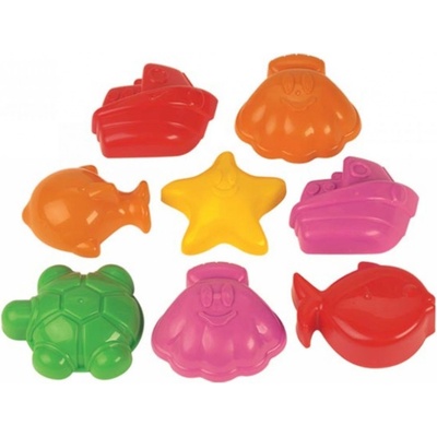 ECOIFFIER Baby formičky na písek ocean set 8ks