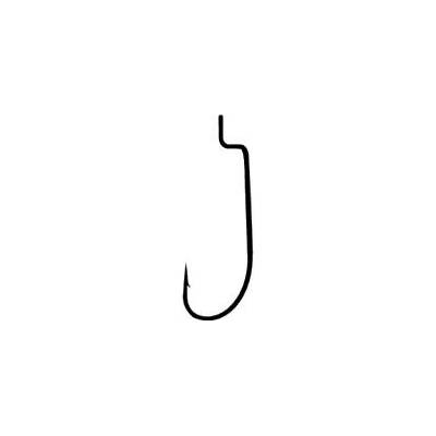 Gamakatsu háčky Worm 34 Hooks Black 5ks, Vel. 5/0