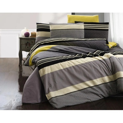 Brotex Obliečky bavlna Racing yellow 200x200 70x90