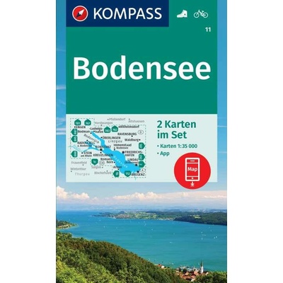 KOMPASS Wanderkarten-Set 11 Bodensee 2 Karten 1:35.000