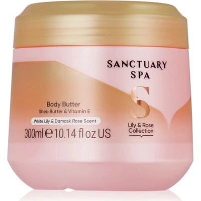 SANCTUARY SPA Perlové telové maslo s prírodnými olejmi Ľalia & Ruža 300 ml