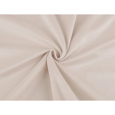 Prima-obchod Samet / velvet hladký šíře 280 cm, barva 1 (260 g/m²) béžová světlá
