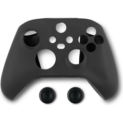Spartan Gear Controller Silicon Skin Cover and Thumb Grips - Black XONE, XSX