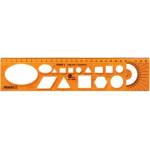 Optima Шаблонна линийка OPTIMA оранжева 30cm 53006 (53006)